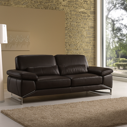 Image of Leather Sofa SLS-11