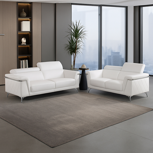 Image of Leather Sofa SLS-19
