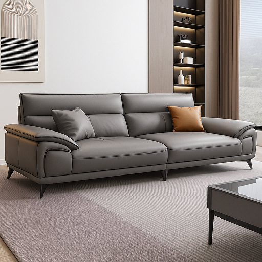 Image of Leather Sofa SLS-23