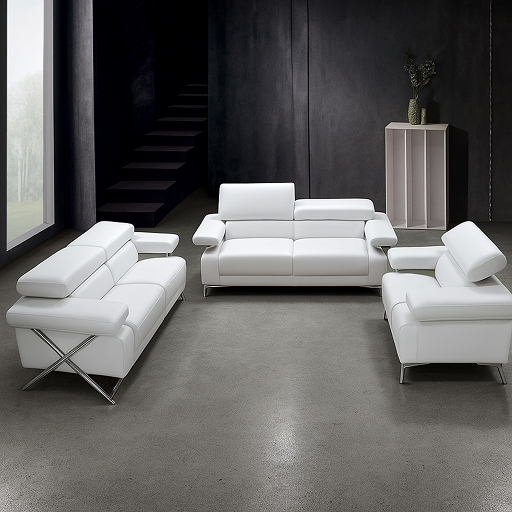 Image of Leather Sofa SLS-27
