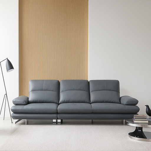 Image of Leather Sofa SLS-6